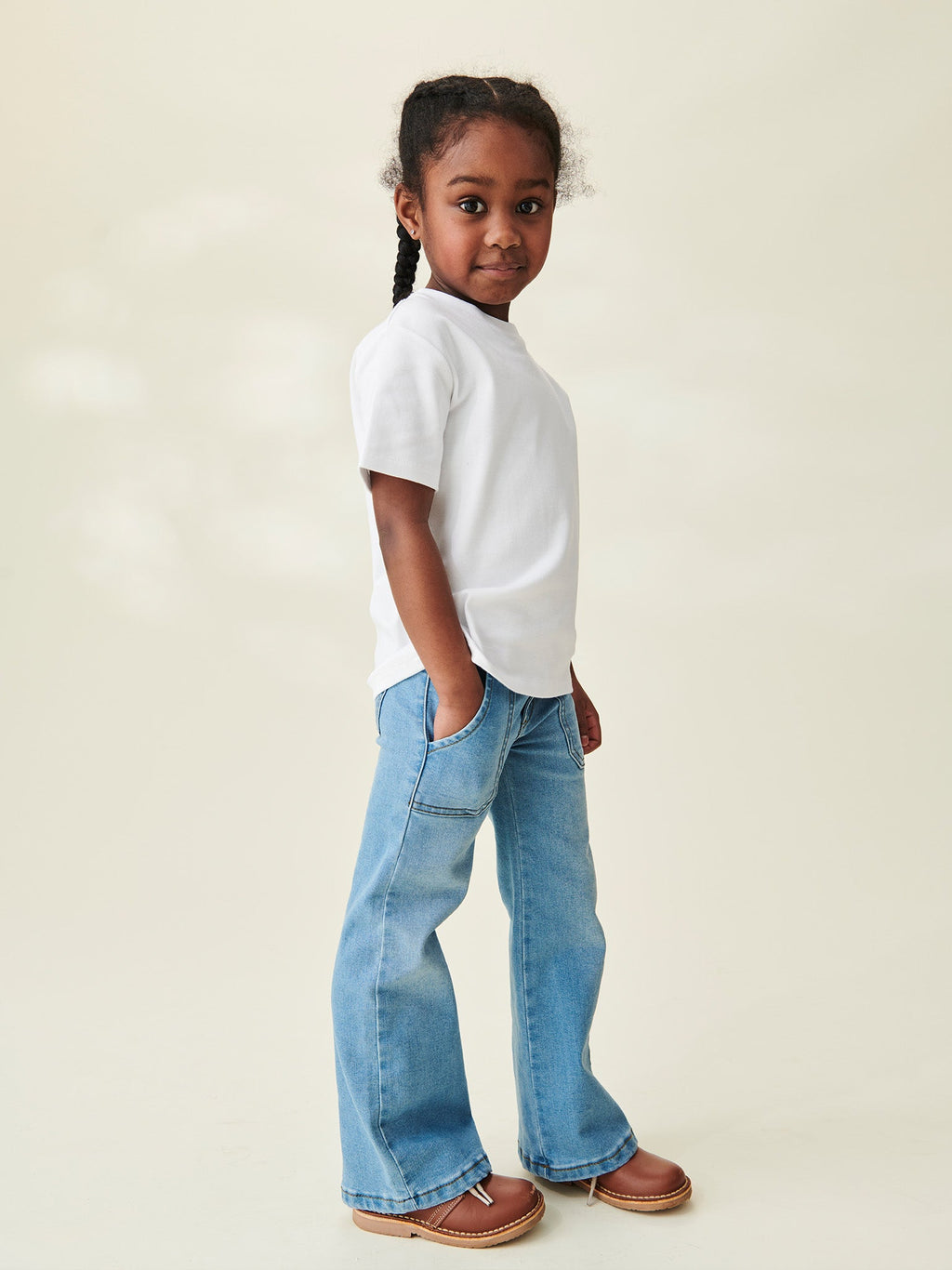 Essential Cotton T-Shirt with Relaxed Boxy Fit Boys
