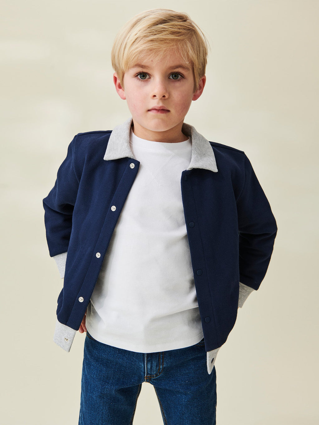 Essential Cotton T-Shirt with Relaxed Boxy Fit Boys