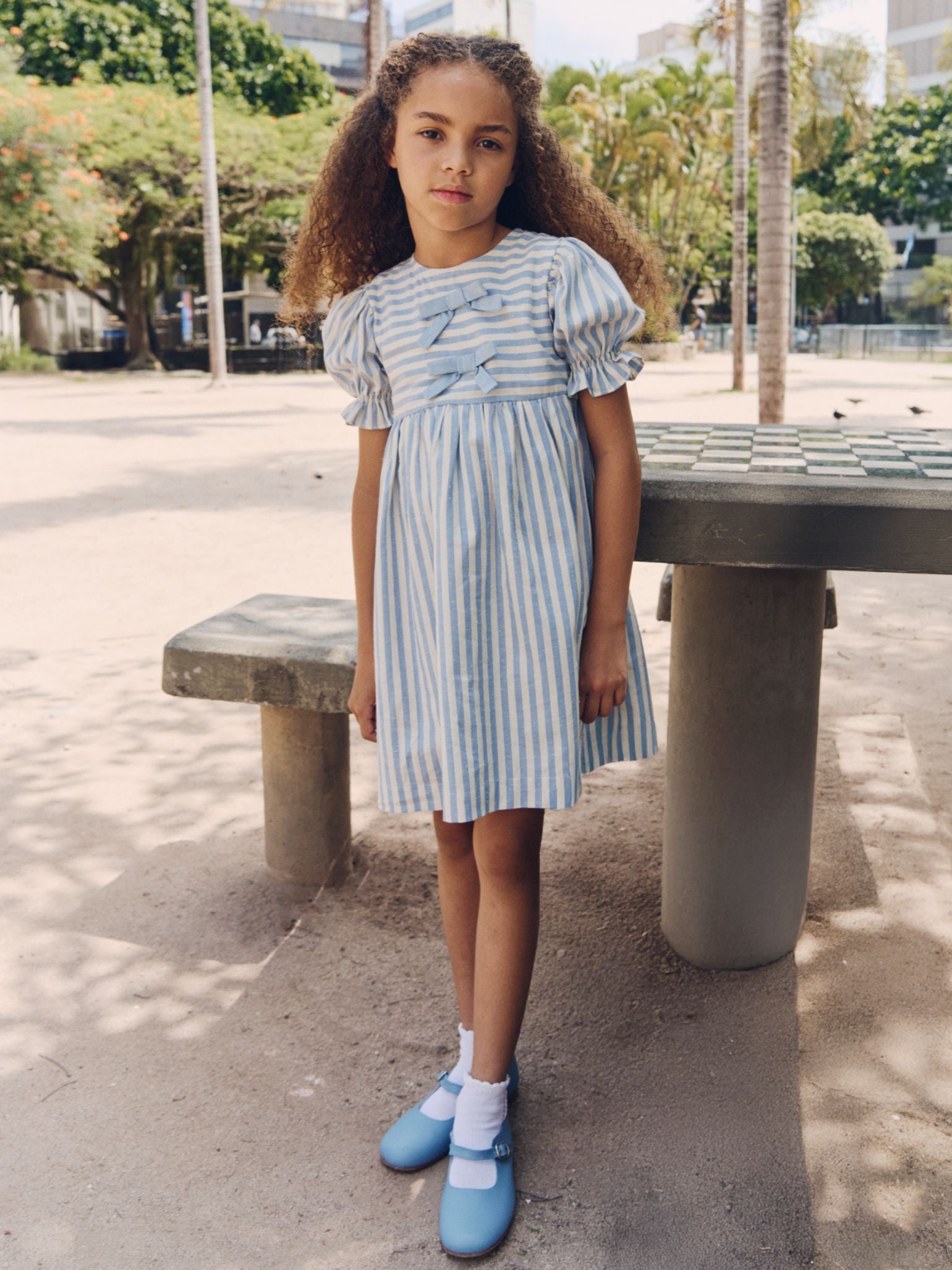 Blue Stripe Girl