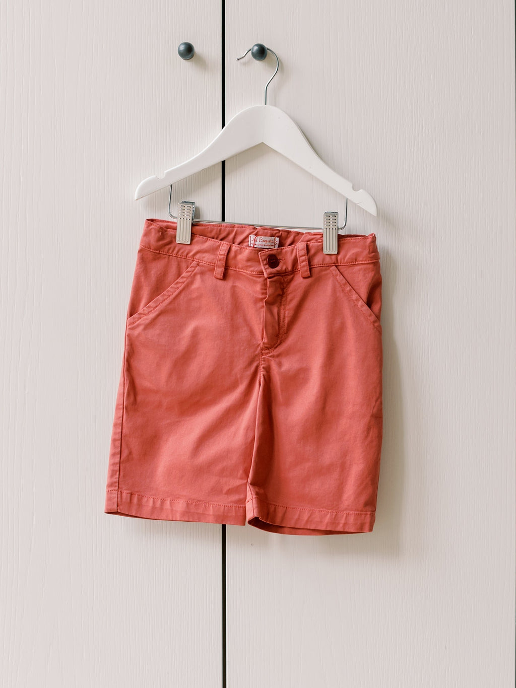 Classic Cotton-Blend Chino Shorts with Straight Leg Cut Boys