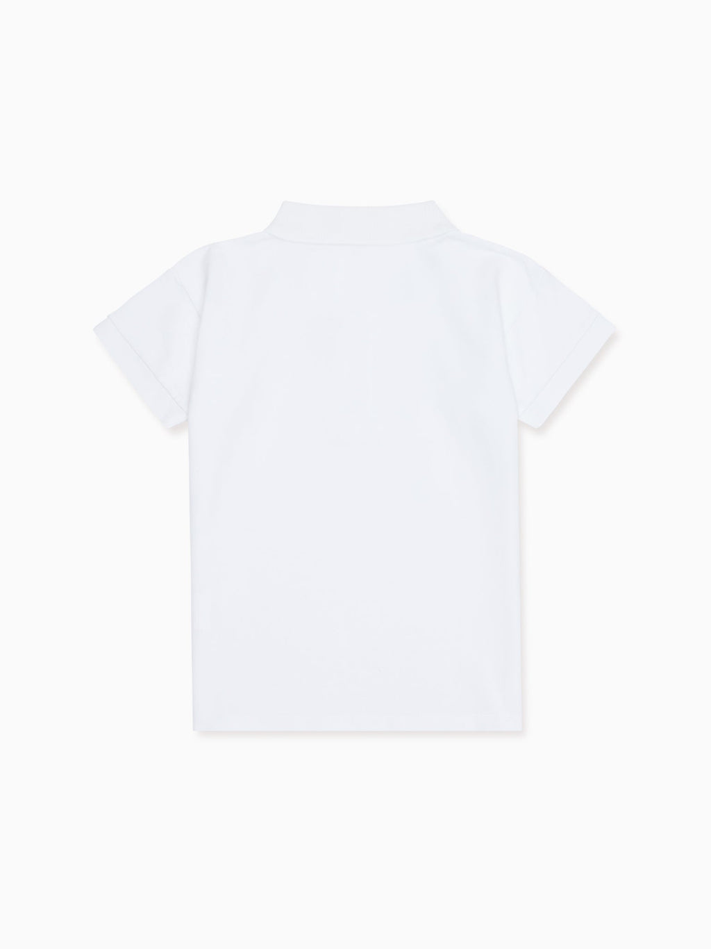 Classic Cotton Polo Shirt with Stand Collar & Short Sleeves Boys