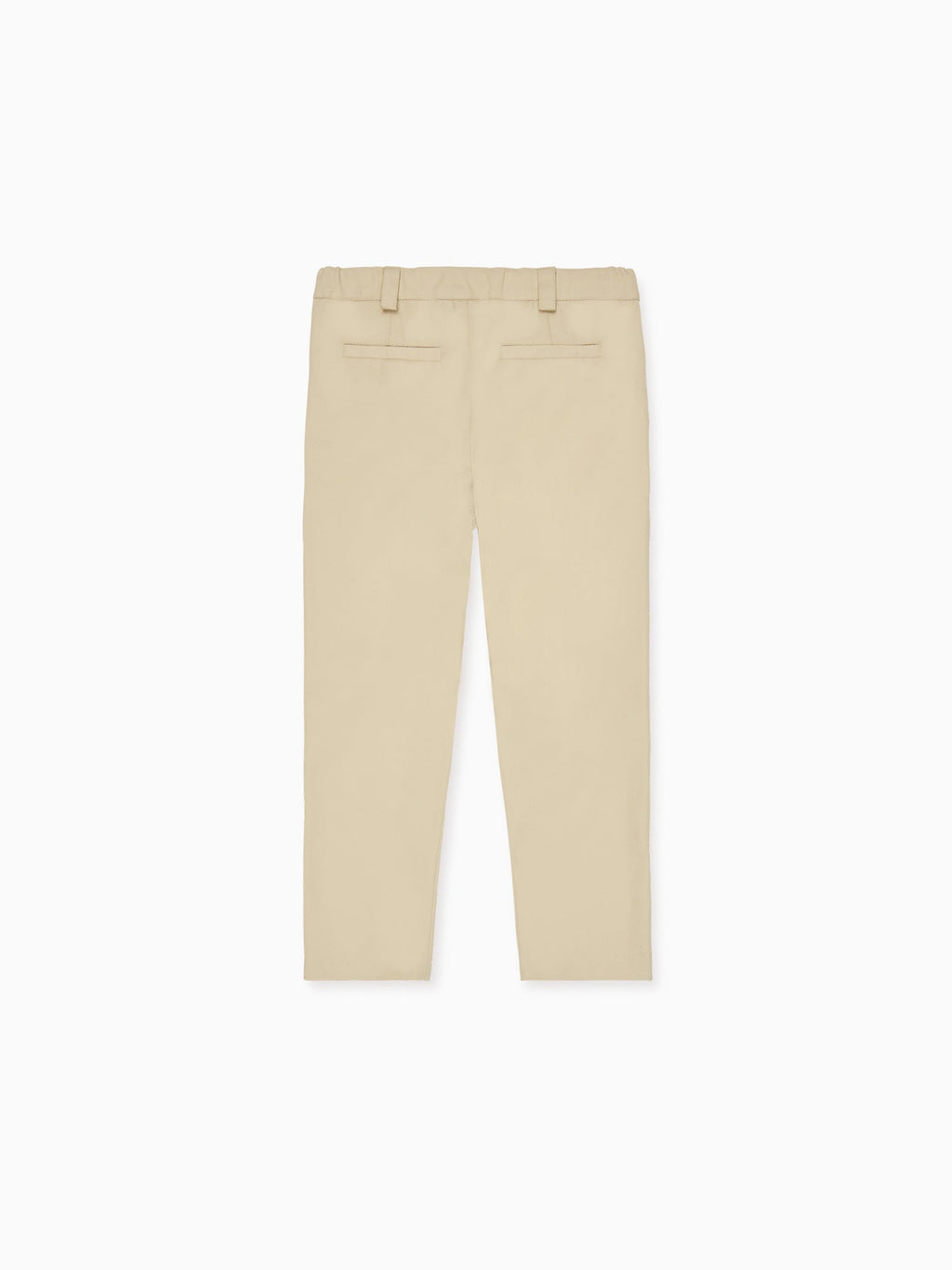 Tailored Cotton-Blend Slim Chino Trousers in Stone Boys