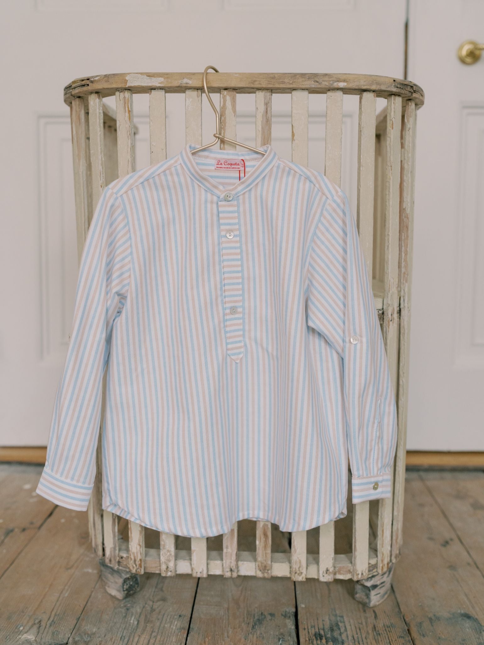 Caramel Stripe Long Sleeve Boy