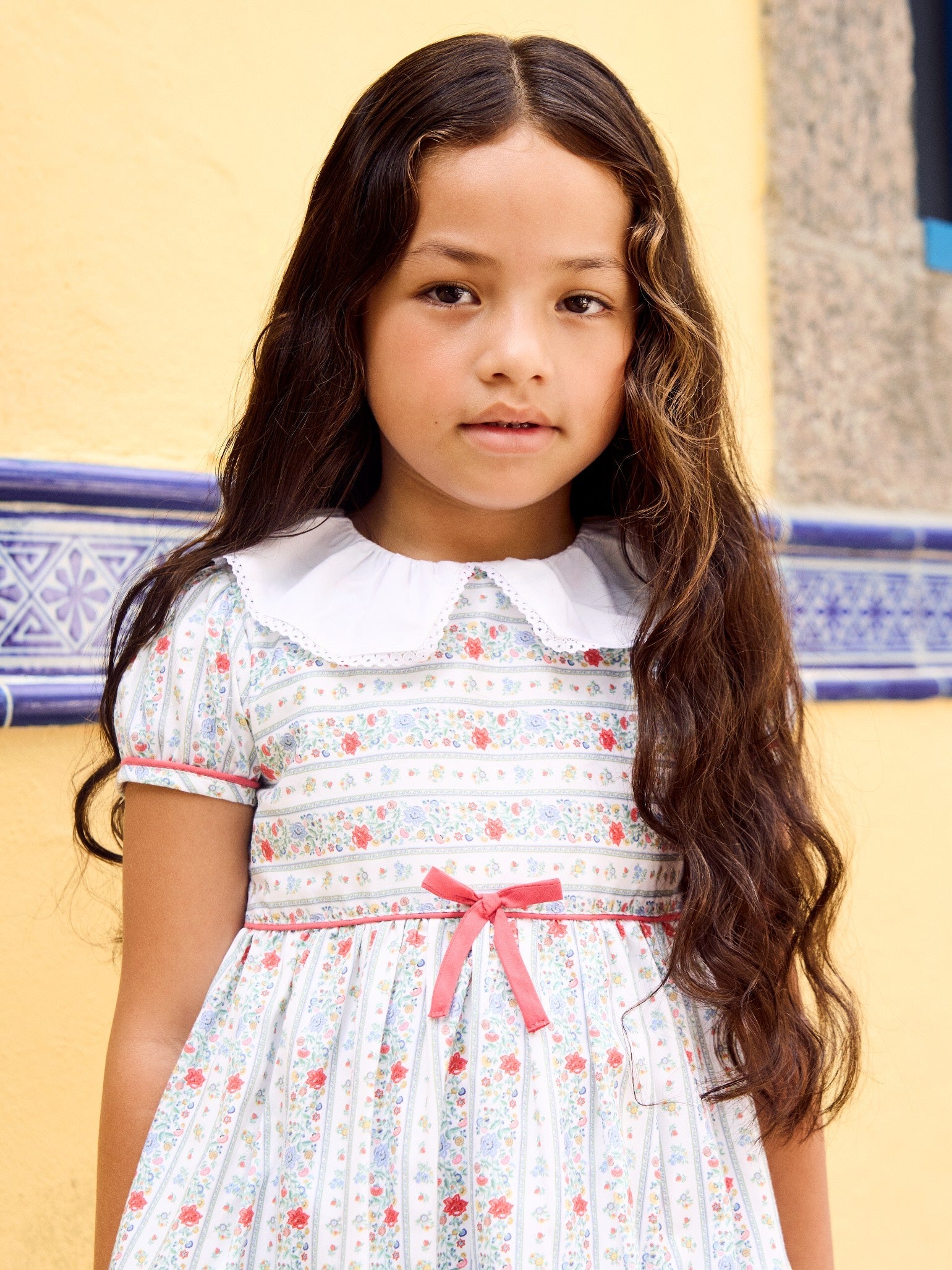 Ivory Rose Stripe Girl