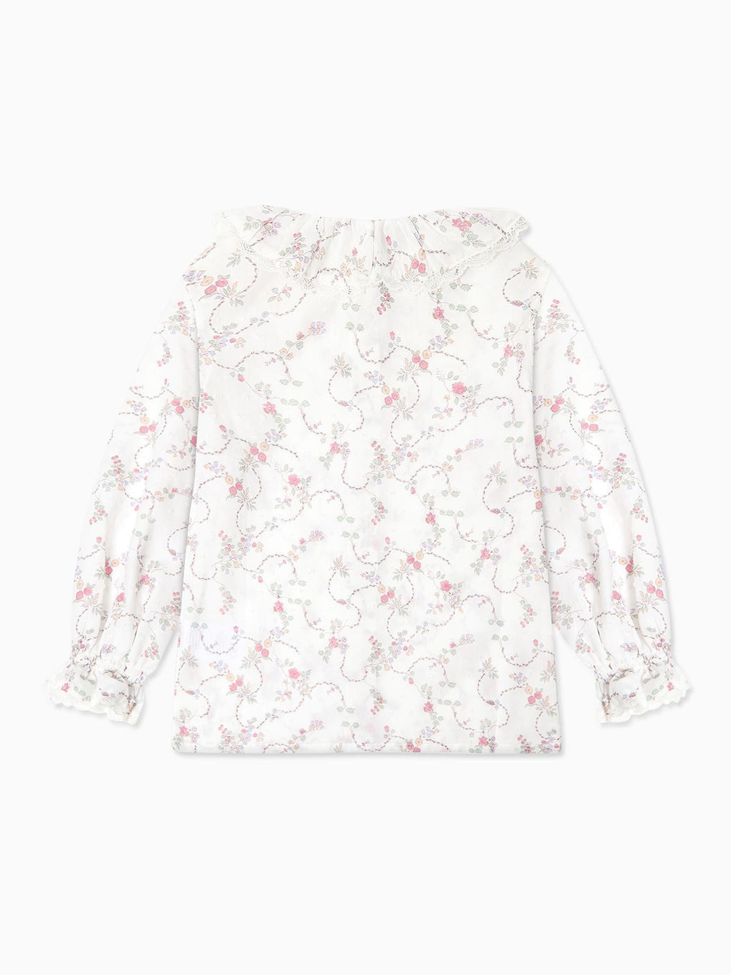 Ivory Floral Long Sleeve Girl