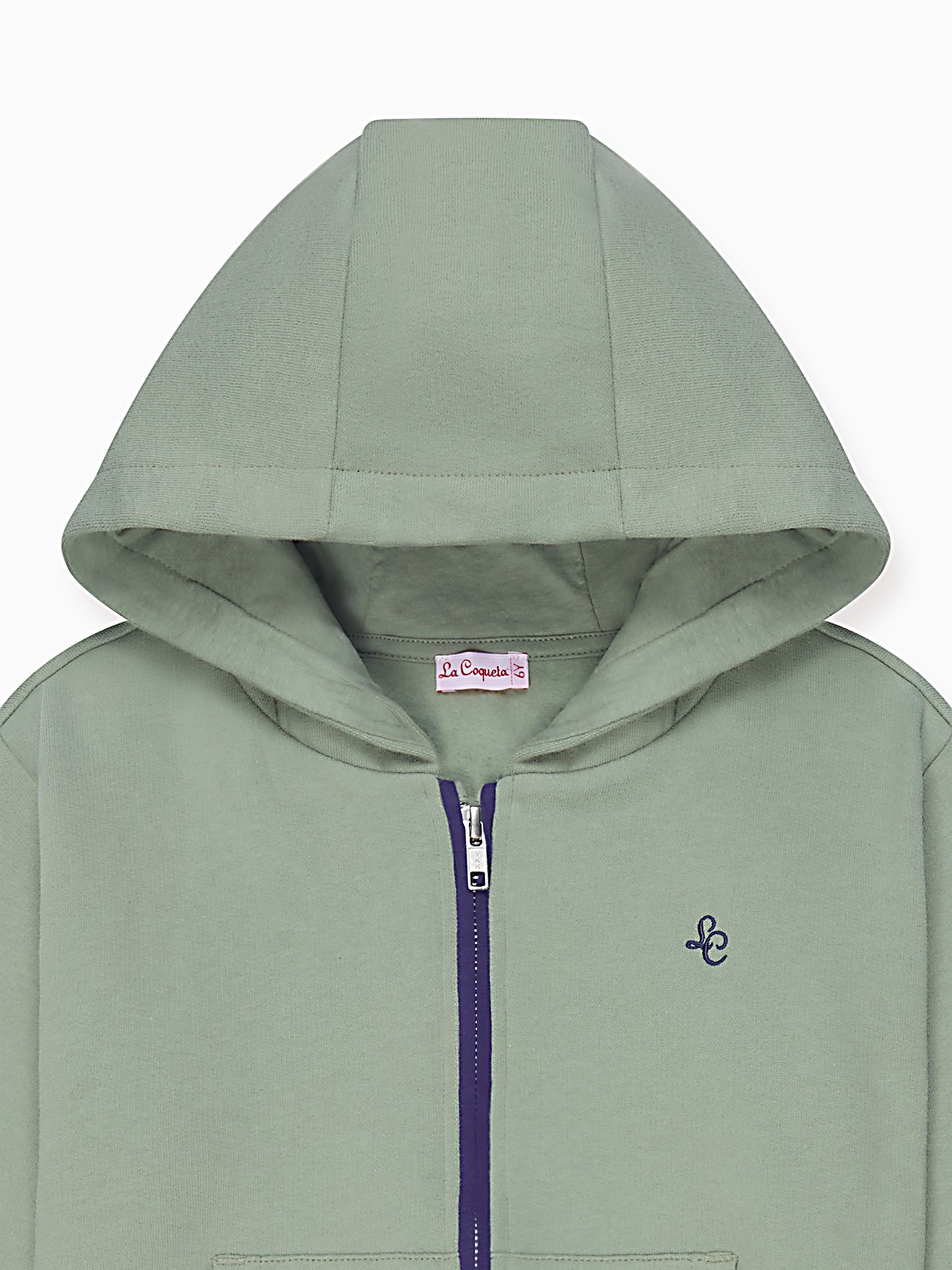 Dusty Sage Boy Hooded Sweat