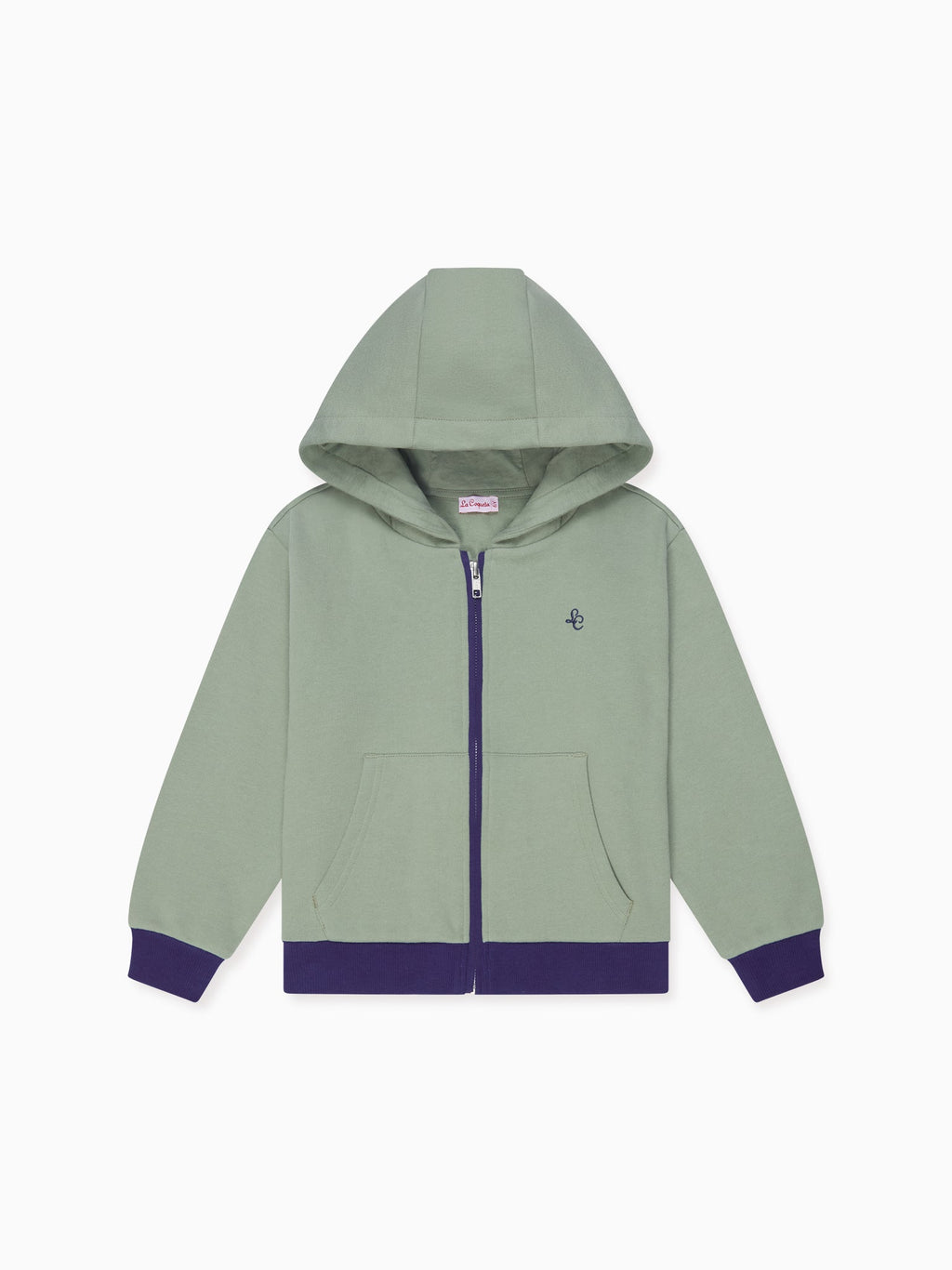 Dusty Sage Boy Hooded Sweat