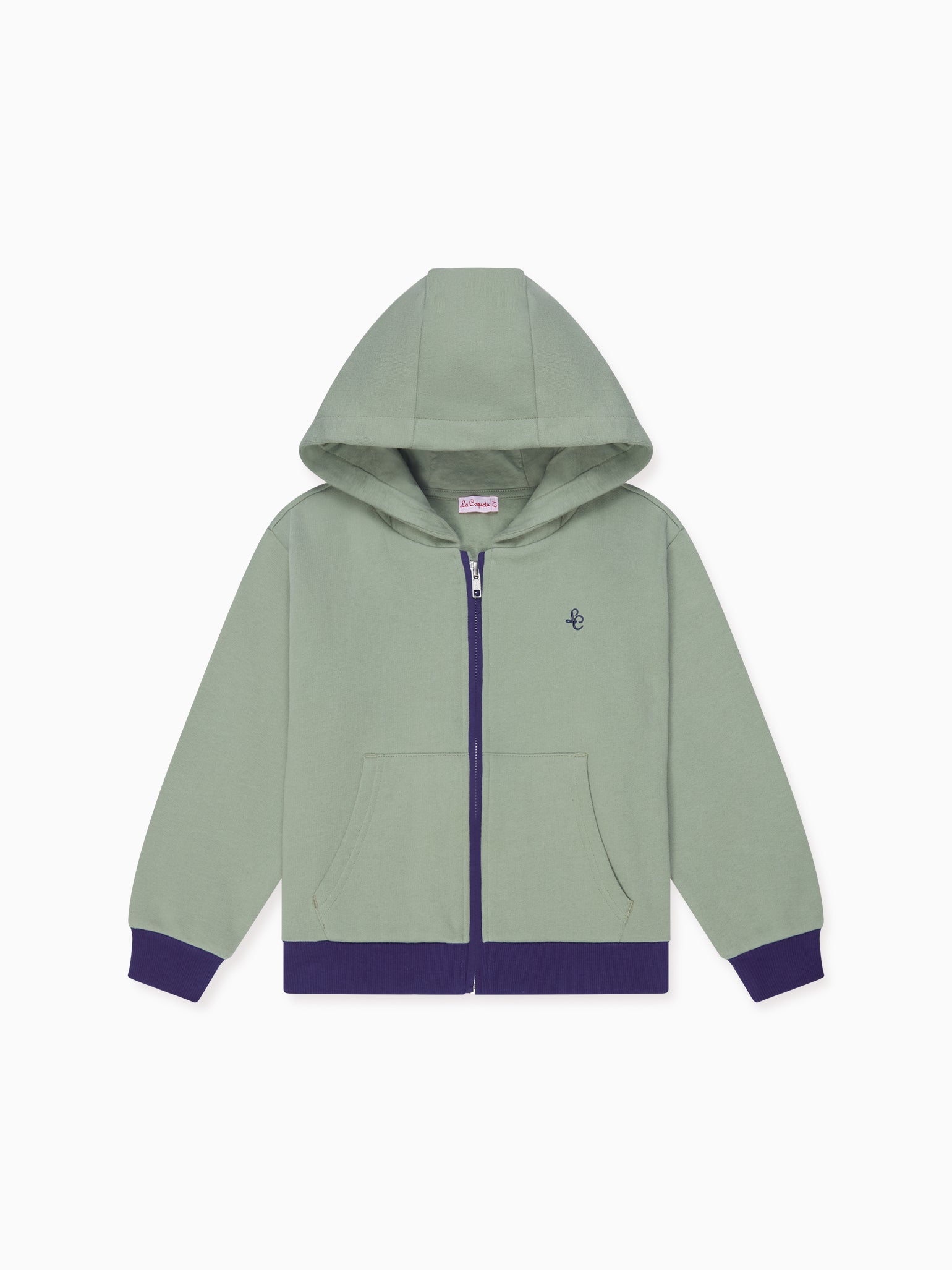 Dusty Sage Boy Hooded Sweat