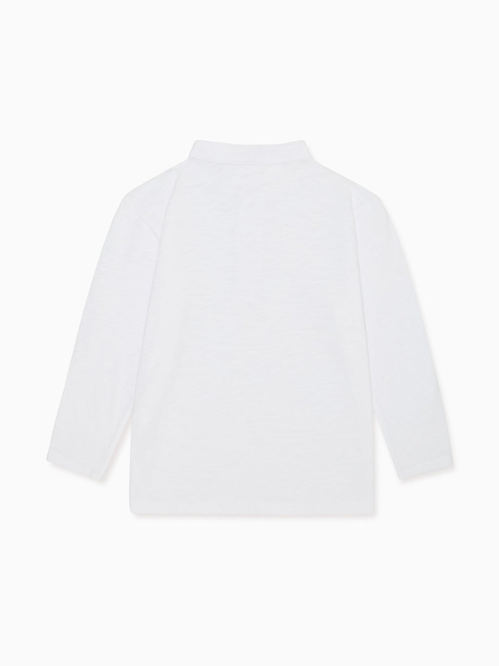 Classic Cotton Polo Shirt with Mao Collar & Long Sleeves Boys