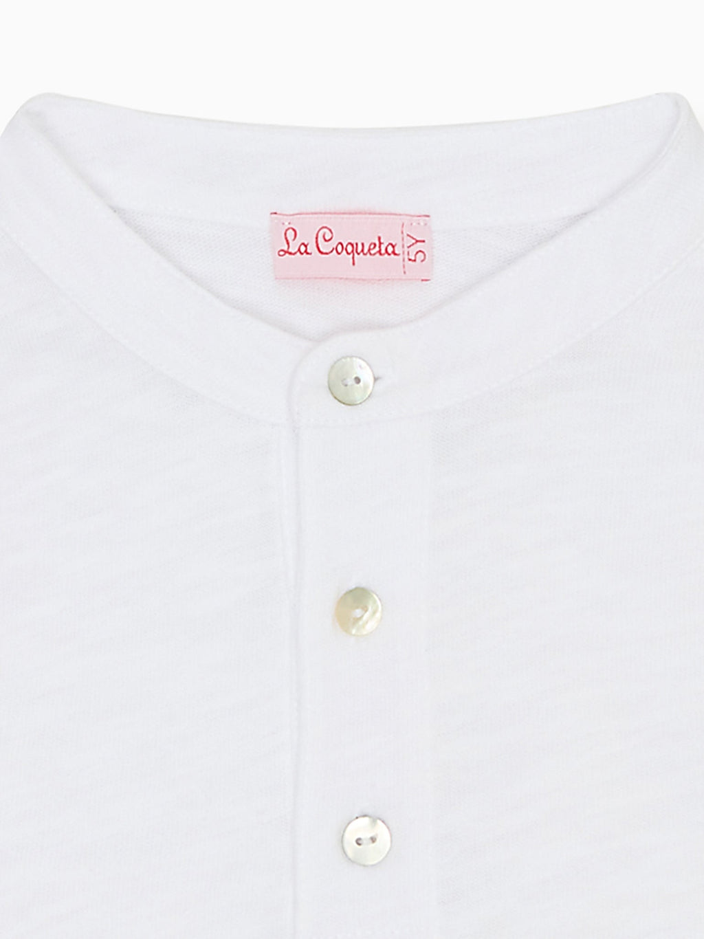 Classic Cotton Polo Shirt with Mao Collar & Long Sleeves Boys