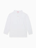 Classic Cotton Polo Shirt with Mao Collar & Long Sleeves Boys