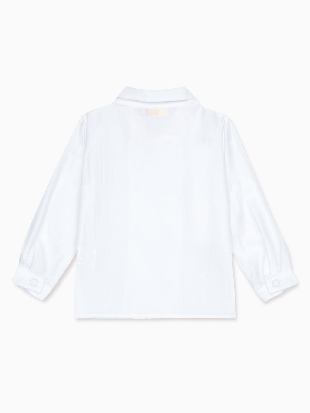 Classic Cotton Shirt with Peter Pan Collar & Long Sleeves Boys