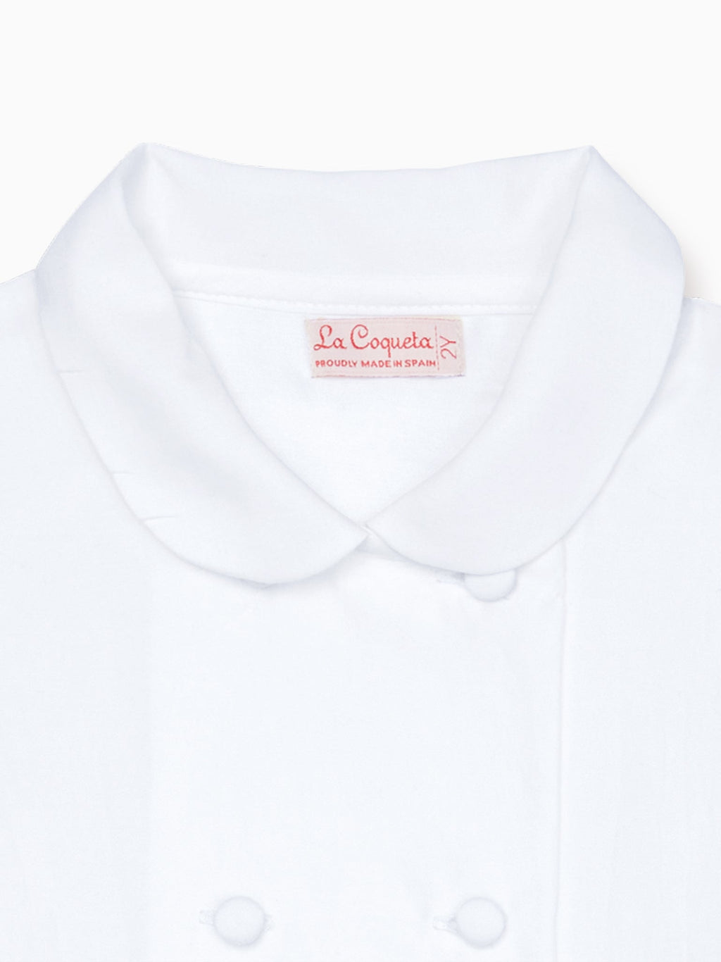 Classic Cotton Shirt with Peter Pan Collar & Long Sleeves Boys