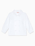 Classic Cotton Shirt with Peter Pan Collar & Long Sleeves Boys
